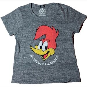 Hysteric Glamour Woody Woodpecker T-Shirt Size Medium